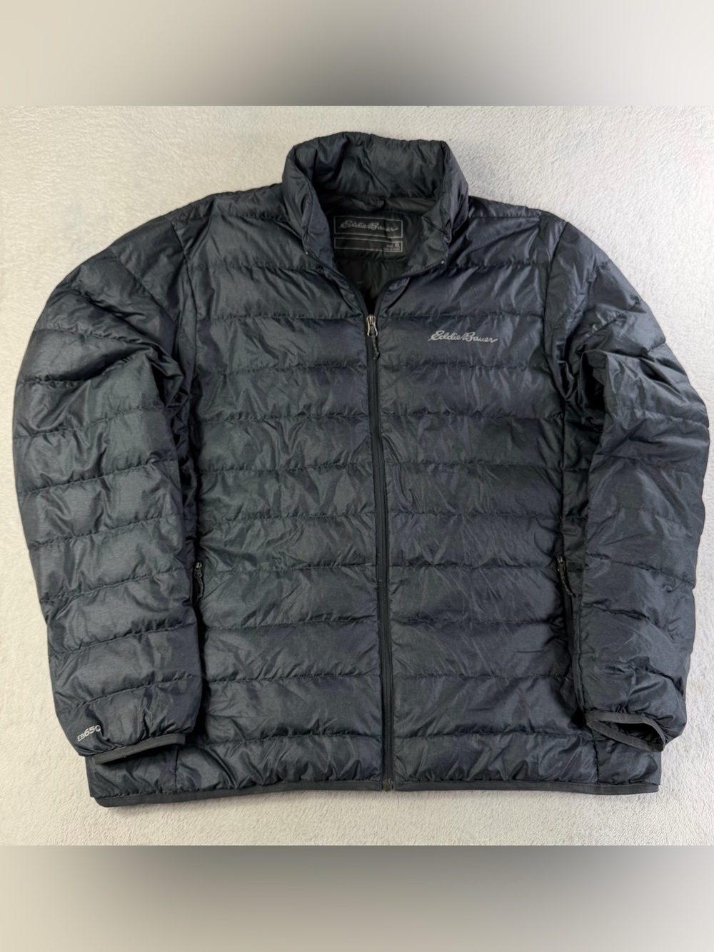 Eddie Bauer EB650 Men’s XL Charcoal Gray 650 Fill Down Puffer Jacket